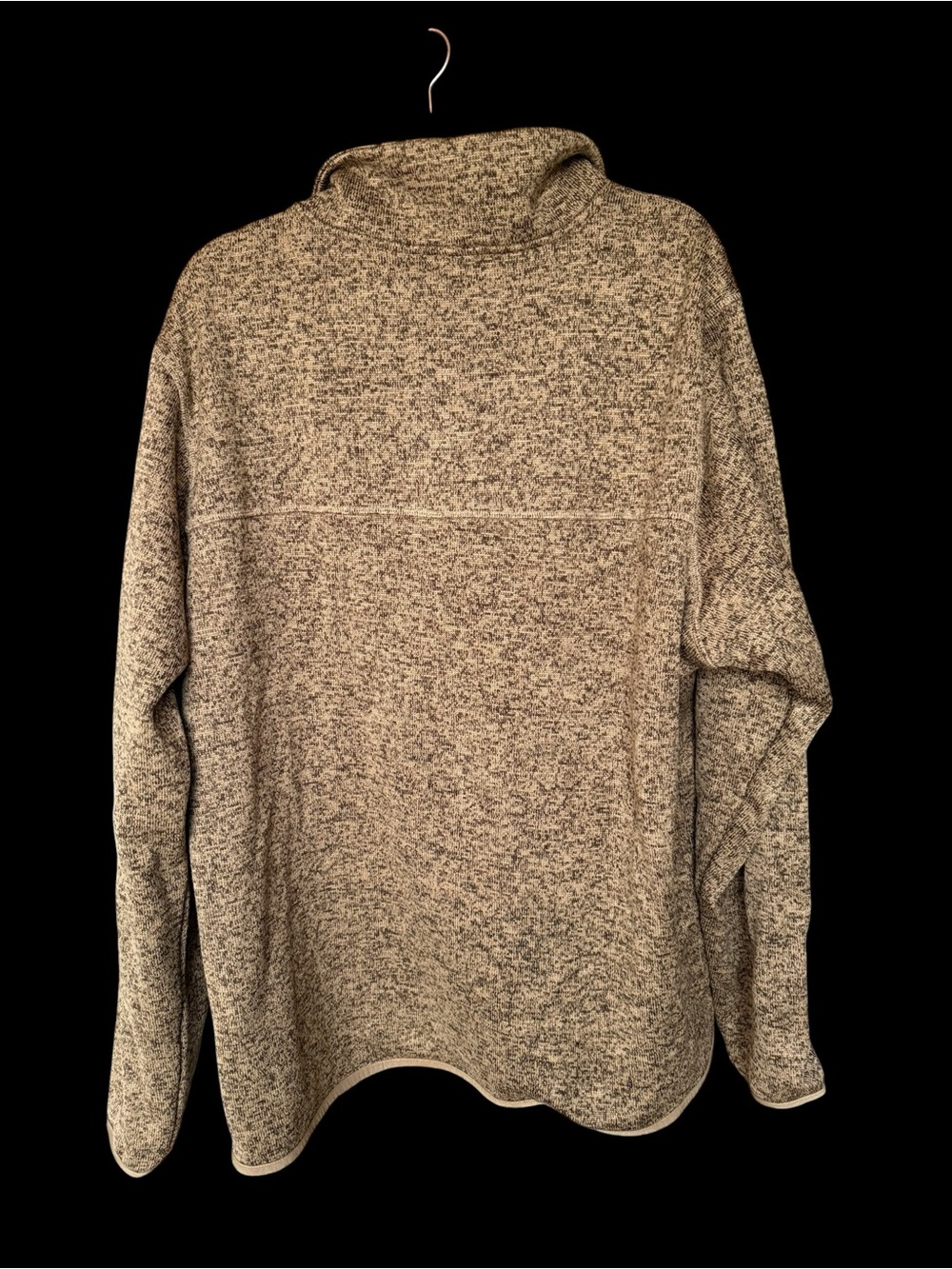 Columbia Men’s Brown Heather Half-Zip Fleece Pullover Size XL - Picture 2 of 5